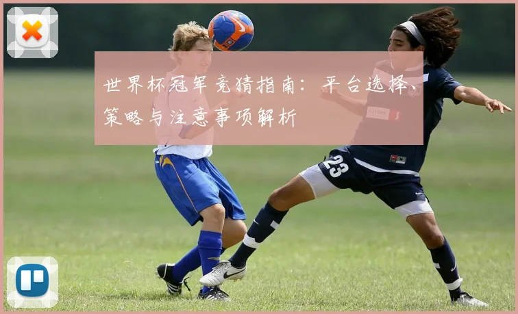 世界杯冠军竞猜指南：平台选择、策略与注意事项解析